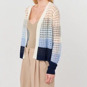 Brodie open pointelle 100% cashmere Sweater size Small